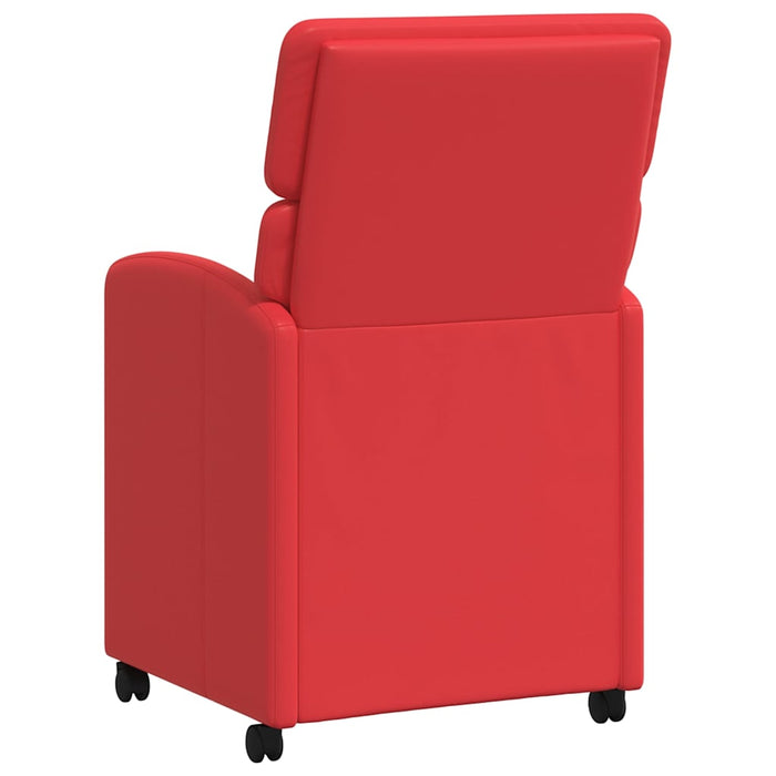 Scaune de dining cu roți cu roți 2 pcs Roșu 58 x 65 x 98 cm - WALTI WALTI