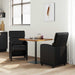 Scaune de dining cu roți cu roți 2 pcs Negru 58 x 65 x 98 cm - WALTI WALTI