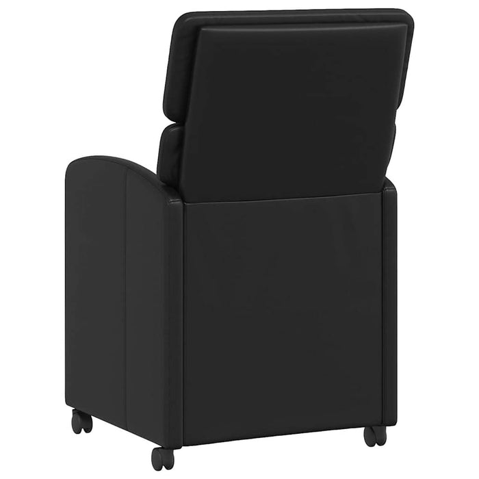 Scaune de dining cu roți cu roți 2 pcs Negru 58 x 65 x 98 cm - WALTI WALTI