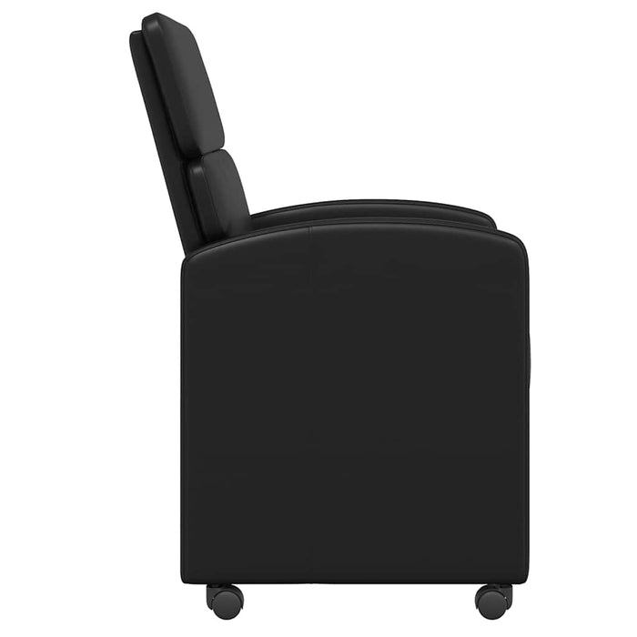 Scaune de dining cu roți cu roți 2 pcs Negru 58 x 65 x 98 cm - WALTI WALTI