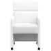Scaune de dining cu roți cu roți 2 pcs Alb 58 x 65 x 98 cm - WALTI WALTI