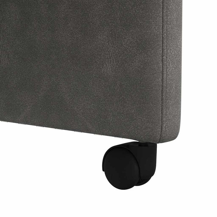 Scaune de dining cu roți cu roți 2 pcs Negru 58 x 67 x 97 cm - WALTI WALTI