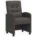 Scaune de dining cu roți cu roți 2 pcs Negru 58 x 67 x 97 cm - WALTI WALTI