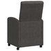 Scaune de dining cu roți cu roți 2 pcs Negru 58 x 67 x 97 cm - WALTI WALTI