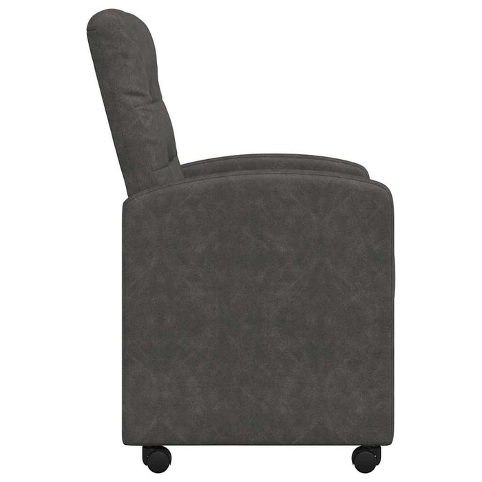 Scaune de dining cu roți cu roți 2 pcs Negru 58 x 67 x 97 cm - WALTI WALTI
