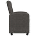 Scaune de dining cu roți cu roți 2 pcs Negru 58 x 67 x 97 cm - WALTI WALTI