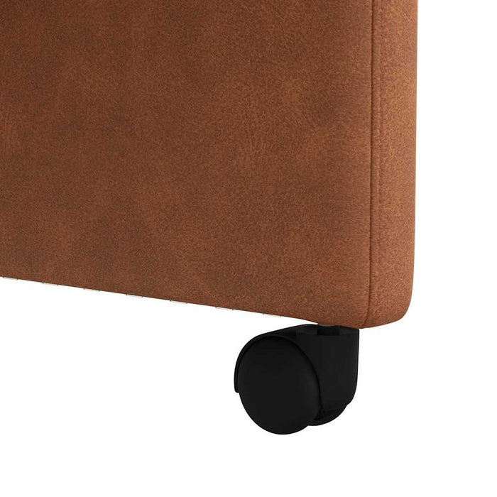 Scaune de dining cu roți cu roți 2 pcs Maro 58 x 67 x 97 cm - WALTI WALTI