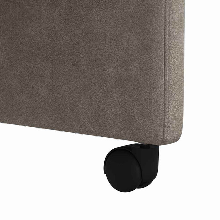 Scaune de dining cu roți cu roți 2 pcs Gri 58 x 67 x 97 cm - WALTI WALTI