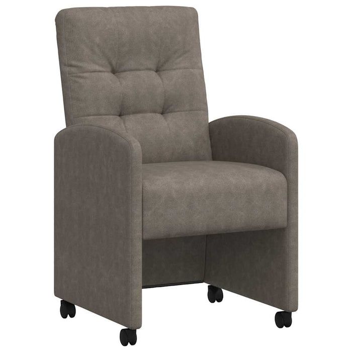 Scaune de dining cu roți cu roți 2 pcs Gri 58 x 67 x 97 cm - WALTI WALTI