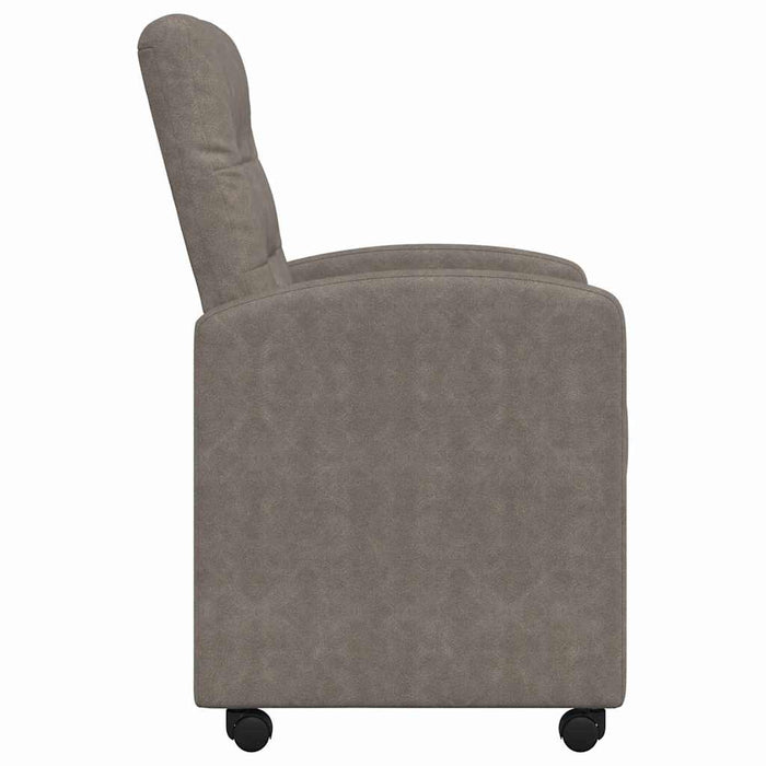 Scaune de dining cu roți cu roți 2 pcs Gri 58 x 67 x 97 cm - WALTI WALTI