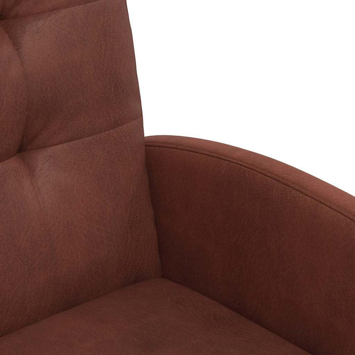 Scaune de dining cu roți 2 pcs Maro lucios 58 x 67 x 97 cm - WALTI WALTI