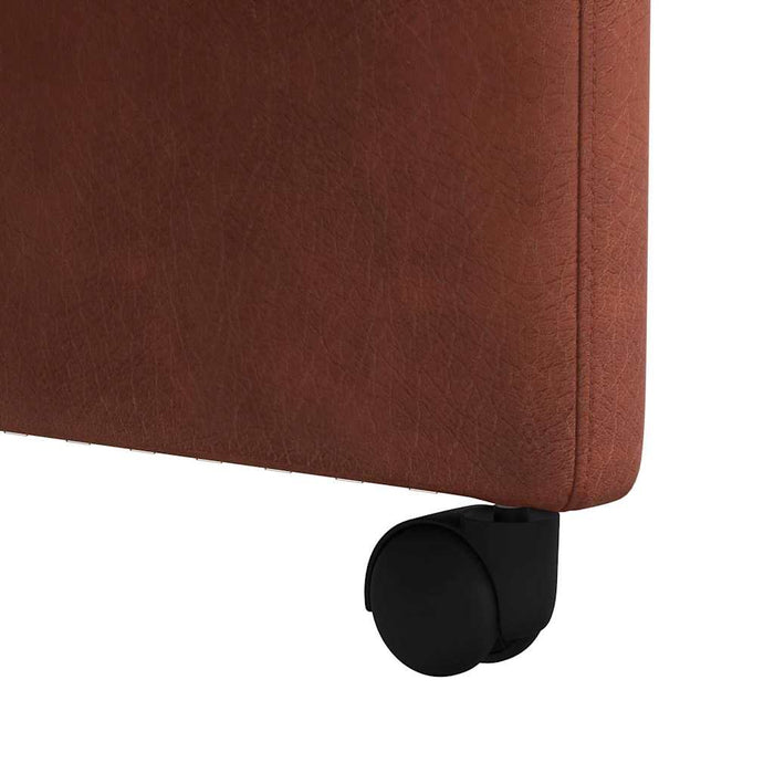 Scaune de dining cu roți 2 pcs Maro lucios 58 x 67 x 97 cm - WALTI WALTI