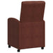 Scaune de dining cu roți 2 pcs Maro lucios 58 x 67 x 97 cm - WALTI WALTI