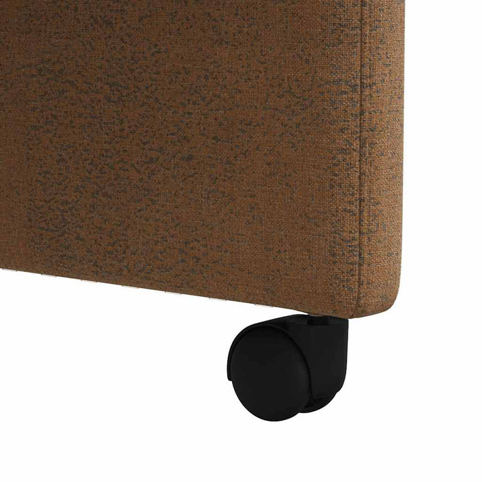 Scaune de dining cu roți cu roți 2 pcs Maro 57 x 67 x 98 cm - WALTI WALTI