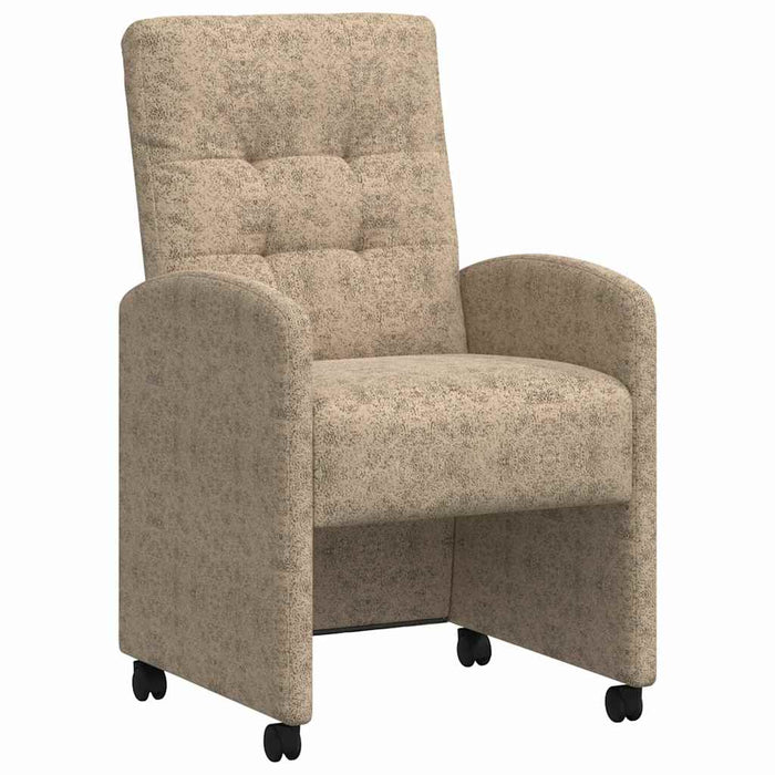 Scaune de dining cu roți 2 pcs Gri deschis 57 x 67 x 98 cm - WALTI WALTI