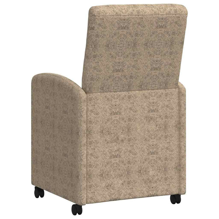 Scaune de dining cu roți 2 pcs Gri deschis 57 x 67 x 98 cm - WALTI WALTI