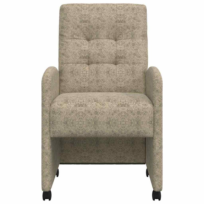 Scaune de dining cu roți 2 pcs Gri deschis 57 x 67 x 98 cm - WALTI WALTI