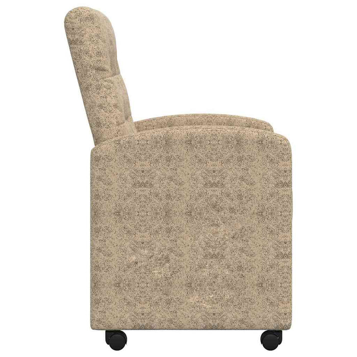 Scaune de dining cu roți 2 pcs Gri deschis 57 x 67 x 98 cm - WALTI WALTI