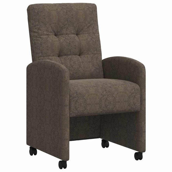 Scaune de dining cu roți 2 pcs Gri închis 57 x 67 x 98 cm - WALTI WALTI