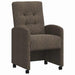 Scaune de dining cu roți 2 pcs Gri închis 57 x 67 x 98 cm - WALTI WALTI