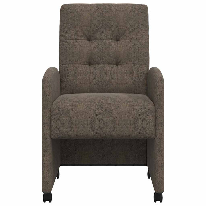 Scaune de dining cu roți 2 pcs Gri închis 57 x 67 x 98 cm - WALTI WALTI