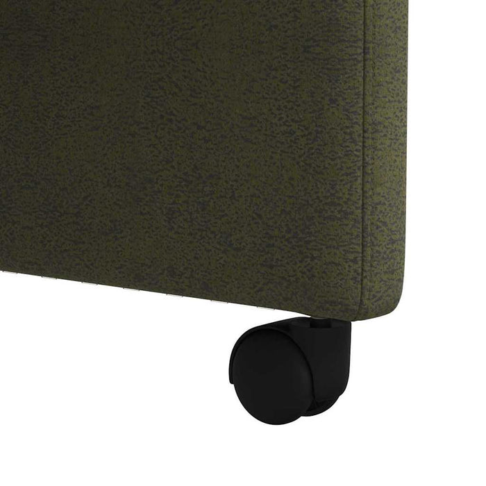 Scaune de dining cu roți 2 pcs Verde militar 58 x 67 x 97 cm - WALTI WALTI