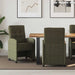 Scaune de dining cu roți 2 pcs Verde militar 58 x 67 x 97 cm - WALTI WALTI