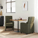 Scaune de dining cu roți 2 pcs Verde militar 58 x 67 x 97 cm - WALTI WALTI