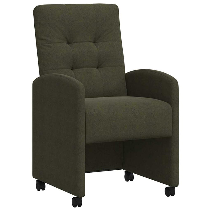 Scaune de dining cu roți 2 pcs Verde militar 58 x 67 x 97 cm - WALTI WALTI
