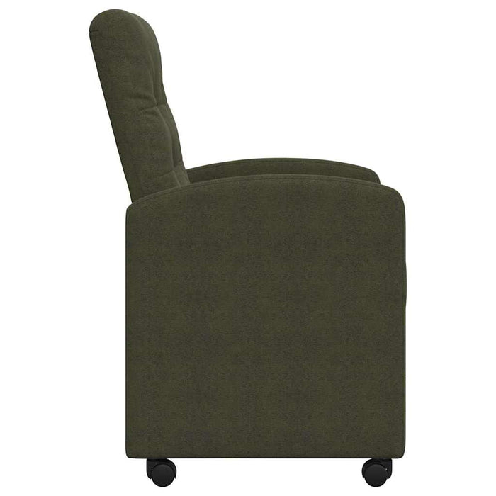 Scaune de dining cu roți 2 pcs Verde militar 58 x 67 x 97 cm - WALTI WALTI