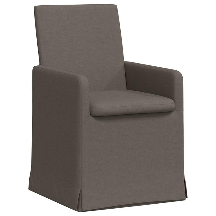 Scaune de dining cu roți 2 pcs Gri deschis 57 x 67 x 95 cm in - WALTI WALTI