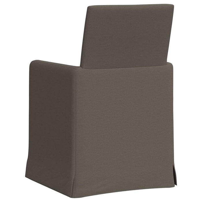 Scaune de dining cu roți 2 pcs Gri deschis 57 x 67 x 95 cm in - WALTI WALTI