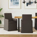 Scaune de dining cu roți 2 pcs Gri închis 57 x 67 x 95 cm in - WALTI WALTI