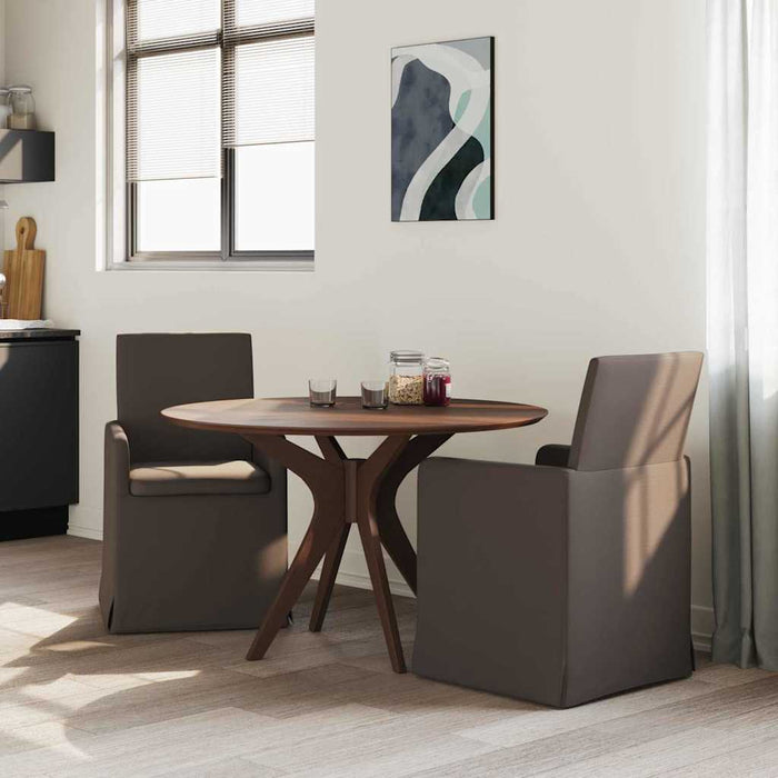Scaune de dining cu roți 2 pcs Gri închis 57 x 67 x 95 cm in - WALTI WALTI