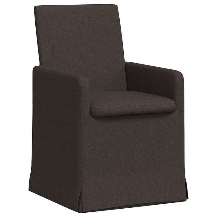 Scaune de dining cu roți 2 pcs Gri închis 57 x 67 x 95 cm in - WALTI WALTI