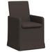 Scaune de dining cu roți 2 pcs Gri închis 57 x 67 x 95 cm in - WALTI WALTI