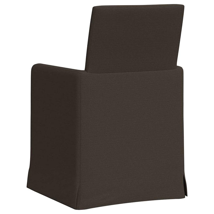 Scaune de dining cu roți 2 pcs Gri închis 57 x 67 x 95 cm in - WALTI WALTI
