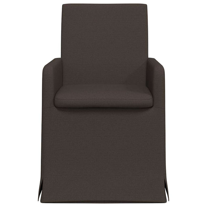 Scaune de dining cu roți 2 pcs Gri închis 57 x 67 x 95 cm in - WALTI WALTI