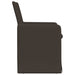Scaune de dining cu roți 2 pcs Gri închis 57 x 67 x 95 cm in - WALTI WALTI