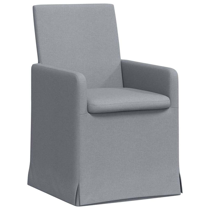 Scaune de dining 2 pcs Gri deschis 57 x 67 x 95 cm țesătură - WALTI WALTI