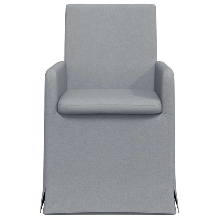 Scaune de dining 2 pcs Gri deschis 57 x 67 x 95 cm țesătură - WALTI WALTI