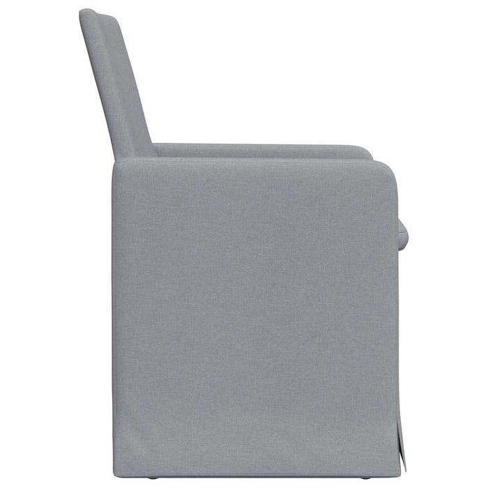 Scaune de dining 2 pcs Gri deschis 57 x 67 x 95 cm țesătură - WALTI WALTI