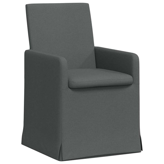 Scaune de dining 2 pcs Gri închis 57 x 67 x 95 cm țesătură - WALTI WALTI