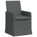 Scaune de dining 2 pcs Gri închis 57 x 67 x 95 cm țesătură - WALTI WALTI