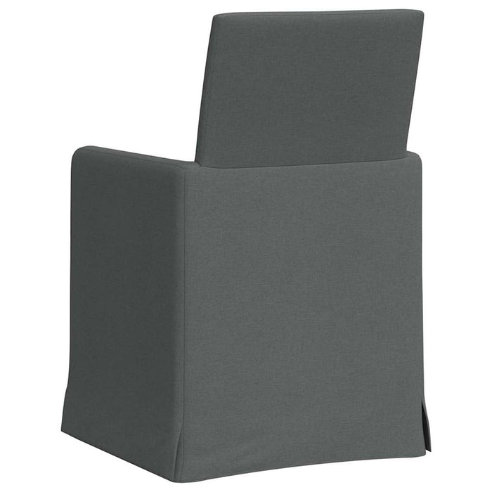 Scaune de dining 2 pcs Gri închis 57 x 67 x 95 cm țesătură - WALTI WALTI