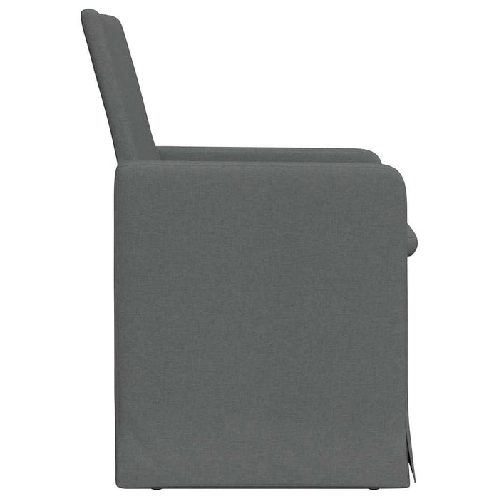Scaune de dining 2 pcs Gri închis 57 x 67 x 95 cm țesătură - WALTI WALTI