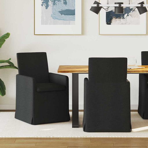 Scaune de dining 2 pcs Negru 57 x 67 x 95 cm țesătură - WALTI WALTI