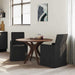 Scaune de dining 2 pcs Negru 57 x 67 x 95 cm țesătură - WALTI WALTI