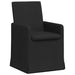 Scaune de dining 2 pcs Negru 57 x 67 x 95 cm țesătură - WALTI WALTI