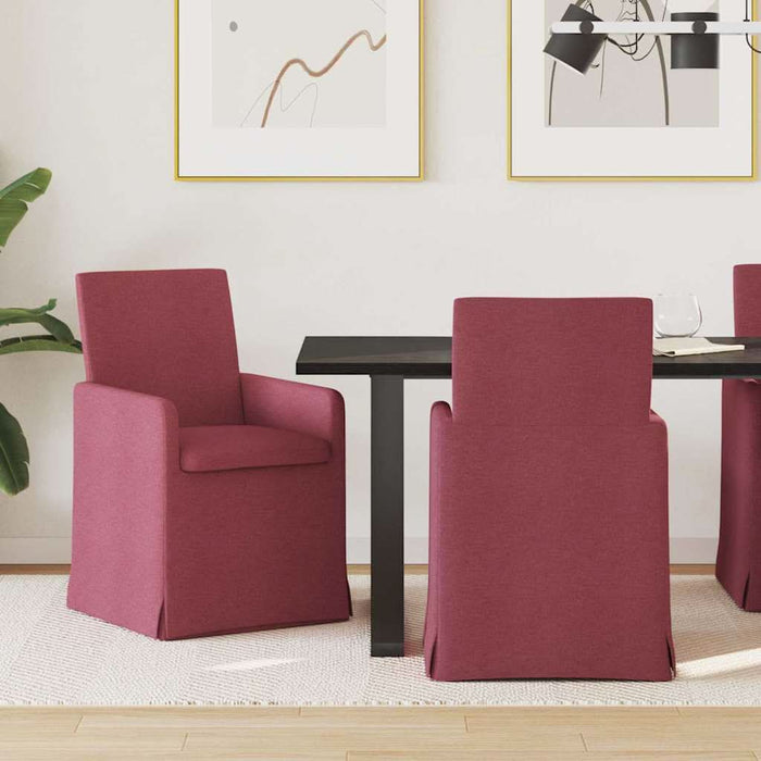 Scaune de dining 2 pcs bordo 57 x 67 x 95 cm țesătură - WALTI WALTI